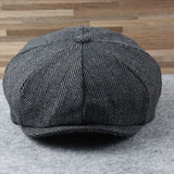 Men's Plus Size Ivy Hat for Large Heads, Spring, Summer, and Autumn Newsboy Cap, Wool Beret Caps, Winter Felt Flat Caps 55-58cm 59-61cm