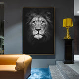 Canvas Painting Animal Wall Art Lion Elephant Hippo Zebra Poster And Modern Minimalist Photo Wall Living Room Bedroom Decoration