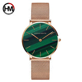 HANNAH MARTIN Women Watch Nordic Minimalist Japan Quartz Movement 3Bar Waterproof Women 36mm Full Rose Gold Dropshipping Watches