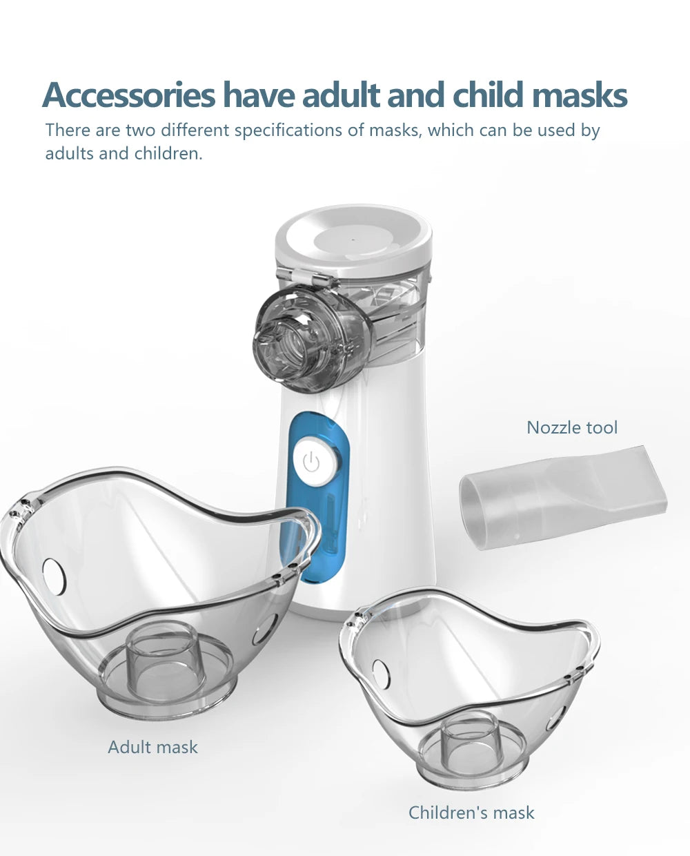 Handheld Portable Autoclean Inhale Nebulizer Mesh Atomizer Silent Inhaler Nebuliser Inhalator for Kids Portable Nebulizer