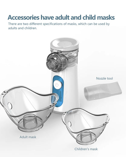 Handheld Portable autoclean Inhale Nebulizer Mesh Atomizer silent inhaler nebuliser inhalator for kids nebulizador portatil