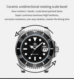 ADDIESDIVE Men's Classic Watch with Ceramic Bezel 200m Water Resistant Casual Quartz Watch BGW9 Blue Luminous Gift Watch MY-H3-2
