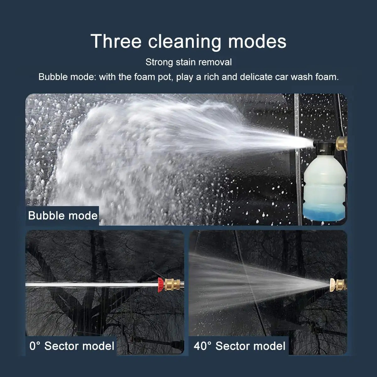 35Bar 3000W Wireless High pressure sprayer Steam car washer Car wash gun supplies Cleaning machine For Makita Generator