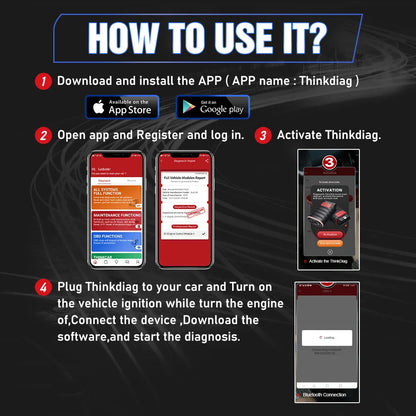 THINKCAR Thinkdiag hot Version Full System all car 16 Reset Service 1 Year Free OBD2 Diagnostic scan Tool Active Test ECU Coding