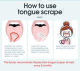 Y-Kelin Tongue Scraper Oral  Cleaner Brush Fresh Breath Cleaning Coated  Toothbrush  Hygiene Care Tools