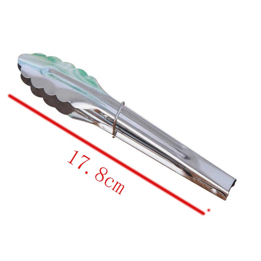 Silicone Food Tongs, Stainless Steel Kitchen Tongs, Silicone Non-slip Cooking Clip, Clamp, BBQ Salad Tools, Grill Kitchen Accessories