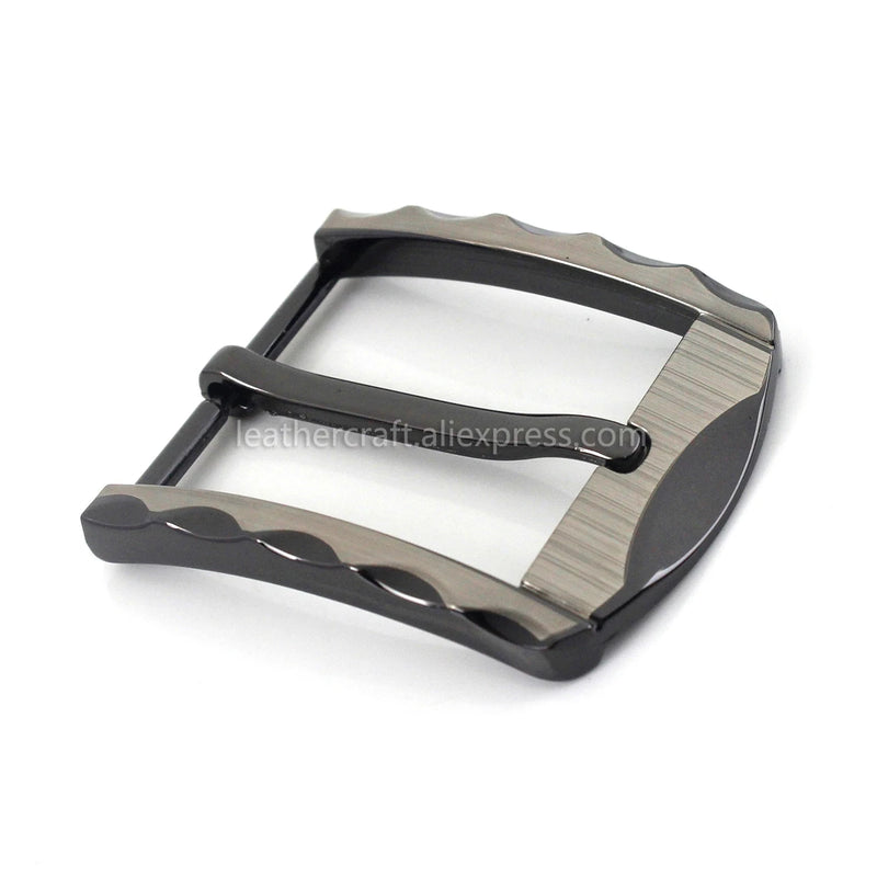 1piece 40mm Metal Belt Buckle Half Heel Bar Buckle Men's  Single Pin Buckle Leather Belt Parts Accesories DIY Fit for 36-39mm