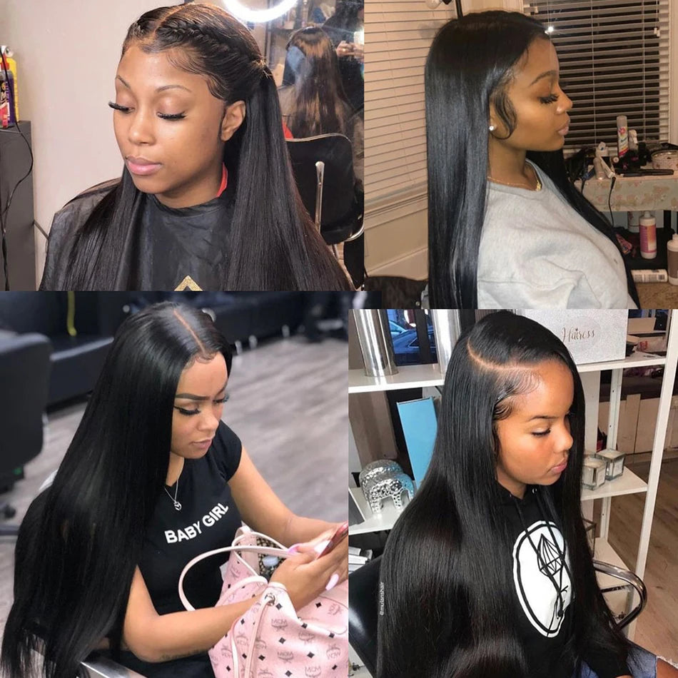 HD Lace Front Human Hair Wigs Straight 13x4 13x6 Transparent Lace Frontal Human Hair Wigs Pre-Plucked HD Lace Wigs For Women