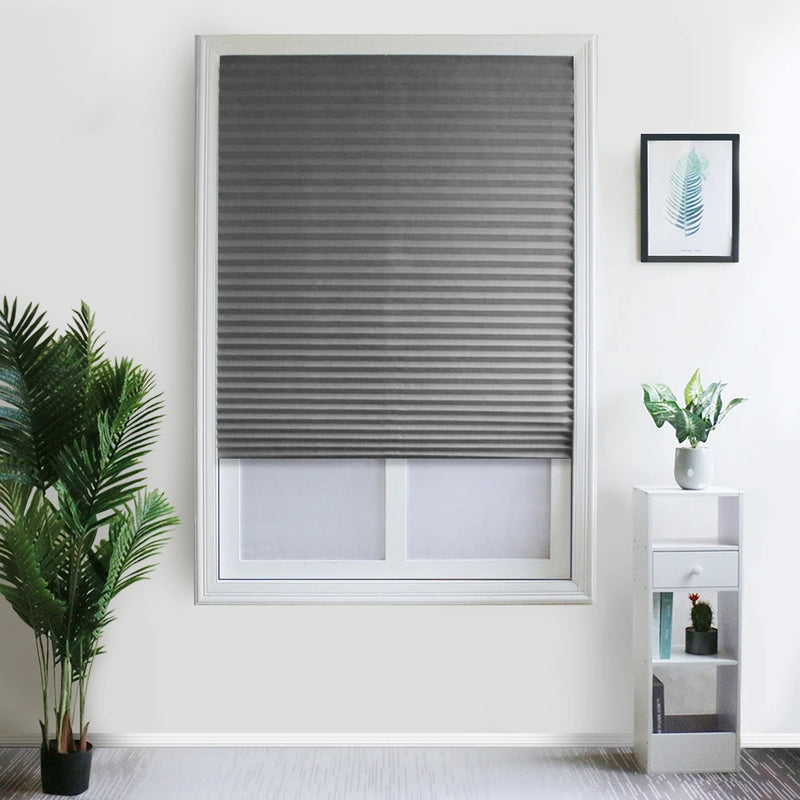 Cheap Adhesive Window Pleated Zebra Blinds And Shades Blind Roller Blackout Curtain For Bedroom Living Room Balcony