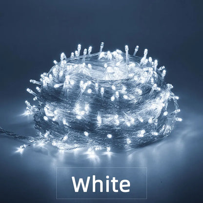 Luzes de natal 5m 10m 20m 30m 50m 100m led string luz de fadas 8 modos luzes de natal para festa de casamento luzes do feriado