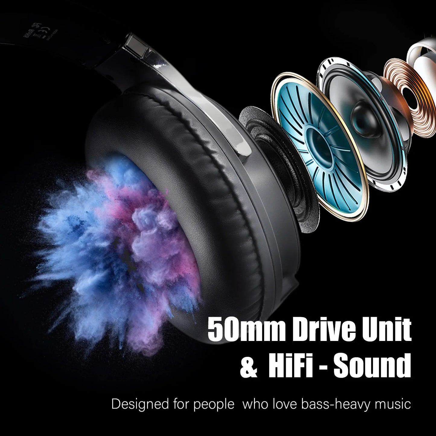 Oneodio Studio HIFI 3.5/6.35mm Wired Headphones Professional Monitor Headphones Over Ear Hi-Res DJ Headset With Mic For Guitar