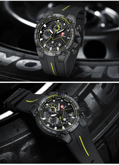 CHEETAH New Watches Mens Luxury Brand Big Dial Watch Men Waterproof Quartz Wristwatch Sports Chronograph Clock Relogio Masculino