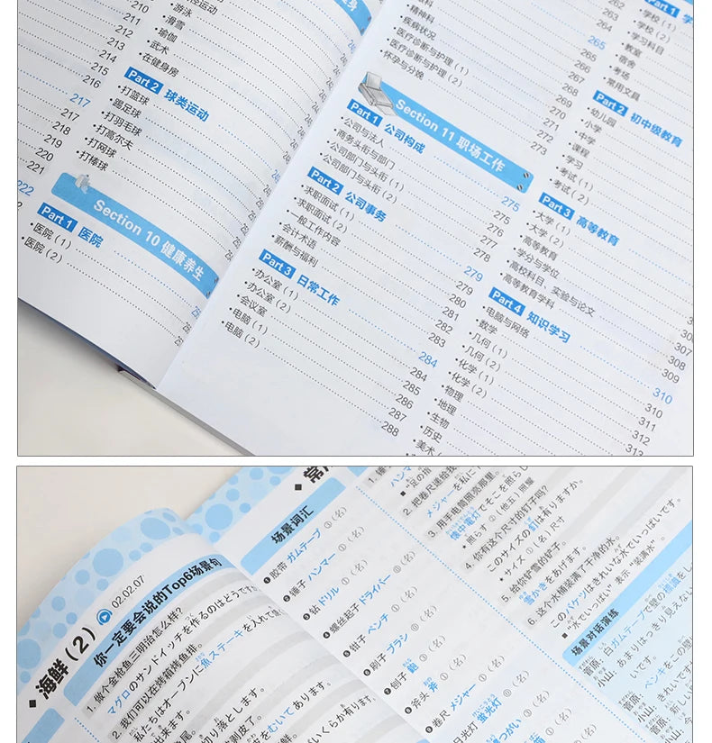 15000 Japanese Words Entry Vocabulary book Learning Japanese Word Book Zero Basic Standard Japanese Language Tutorial Book