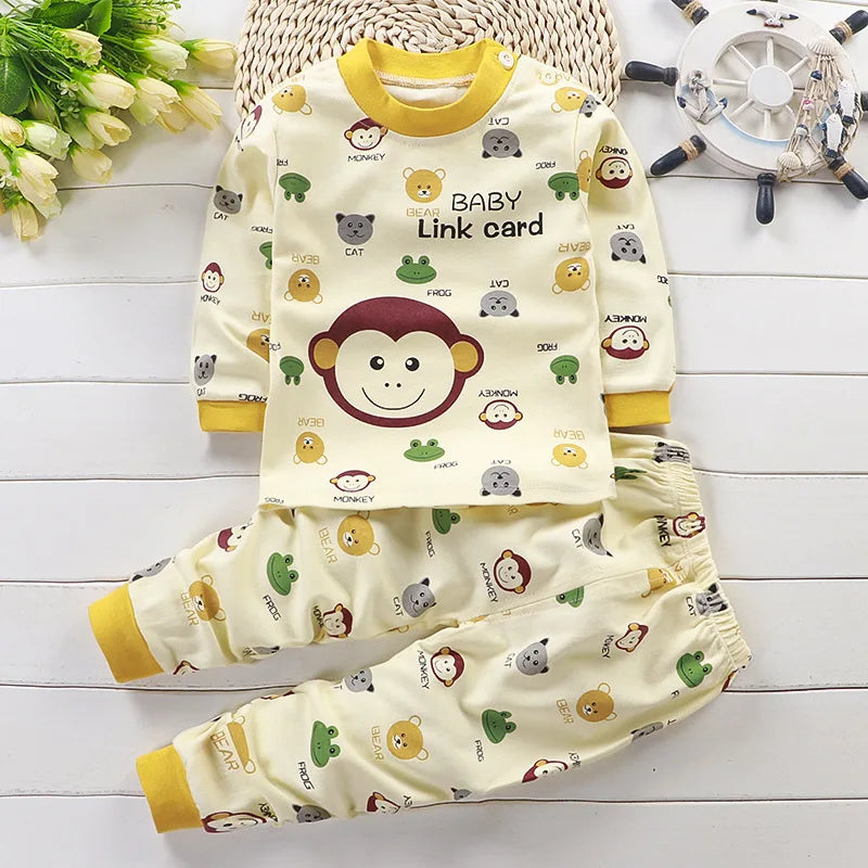 Ropa para niños conjuntos para niños ropa para niños niñas algodón Otoño Invierno ropa pantalones ropa de dormir ropa interior regalo de Navidad