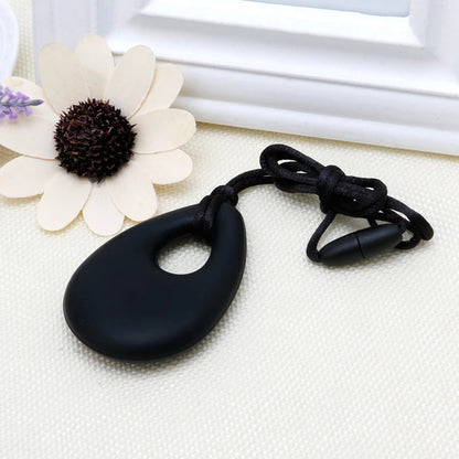 Collar sensorial para masticar, paquete de colgante de silicona para masticar, juguete de entrenamiento y desarrollo para bebés en dentición, autismo y ansiedad.