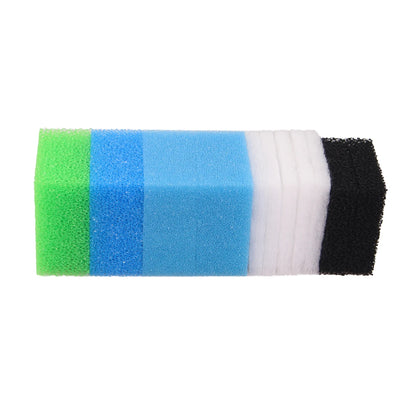 Esponja de espuma filtrante compatible con Juwel Compact / Bioflow 3.0 / M (2 x finas, 1 x gruesas, 1 x nitrato, 2 x carbón, 5 x poli)
