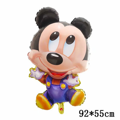 Globos gigantes de Mickey y Minnie Mouse, dibujos animados de Disney, globos de aluminio, baby shower, decoraciones para fiestas de cumpleaños, juguetes clásicos para niños, regalo de globo aerostático 