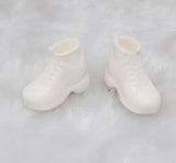 HOUZIWA White Black OB11 Doll Shoes Plastic