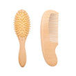 Newborn Baby Natural Wooden Boys Girls Soft Wool Hair Brush Head Comb Infant Head Massager Portable Bath Brush Comb For Kids
