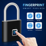 KERUI Smart Fingerprint Padlock Waterproof Fingerprint Keyless Door Lock Type C Rechargeable Security Padlock for House