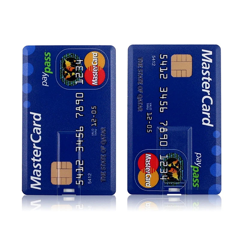 USB Flash Drive High Speed ​​Bank Credit Card Pen Drive 4GB 8GB 16GB Pendrive 32GB 64GB Memory Usb Stick Flash Drive 128GB