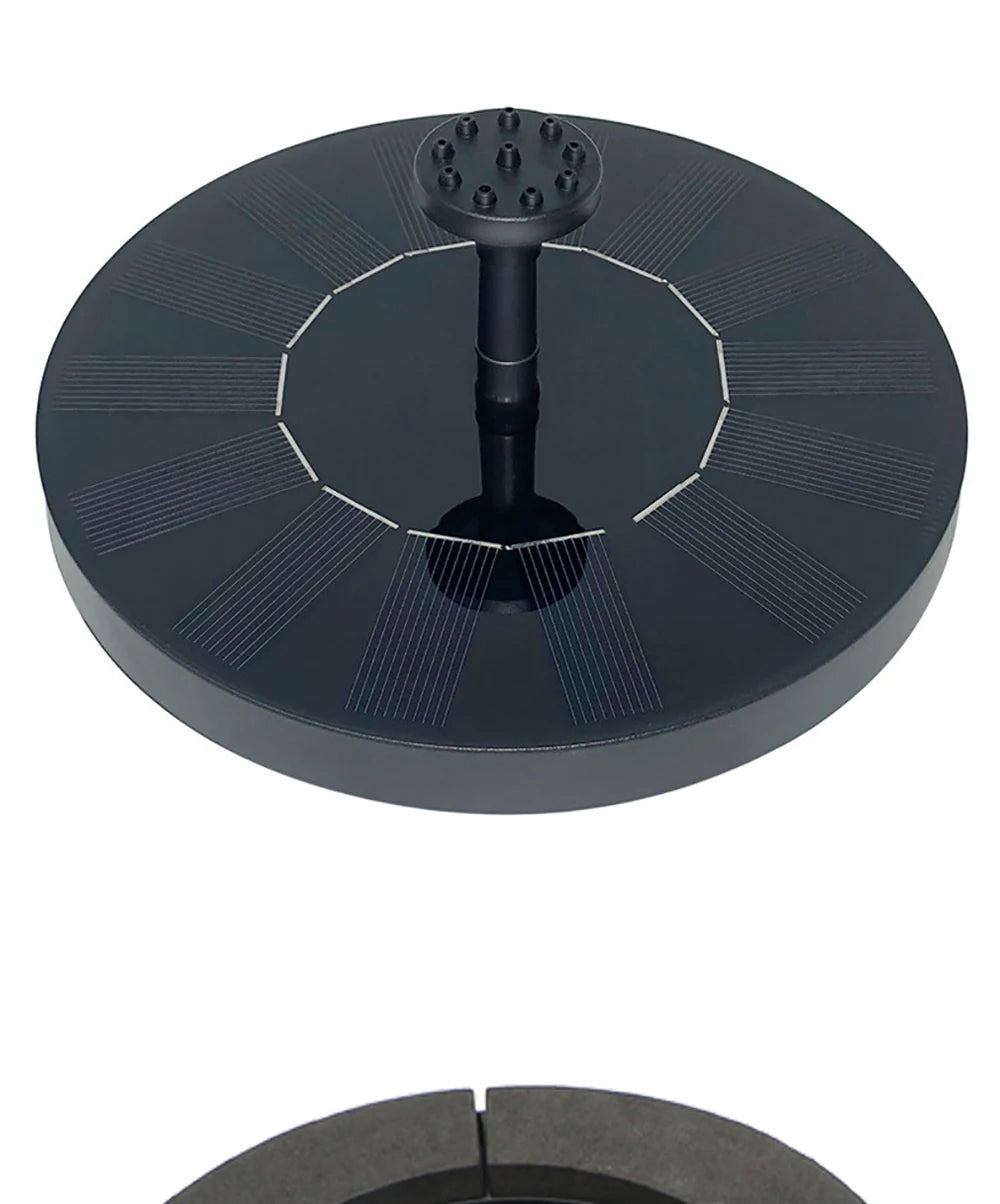 Mini Solar Water Fountain Pool Pond Waterfall Fountain Garden Decoration Outdoor Bird Bath Solar Powered Fountain Floating Water