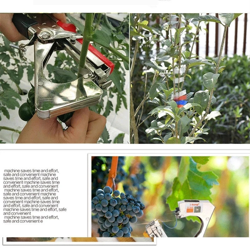 Onnfang Plant Tying Tapetool New Branch Machine Vegetables Fruit Flower Handle Tapetool Stem Strapping tape Garden tool Tapes