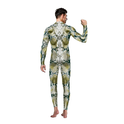 VIP FASHION 2025 Halloween Costumes for Men Animal Fox Cosplay Bodysuit Giraffe Leopard Zentai Jumpsuits Party Funny Male Outfit