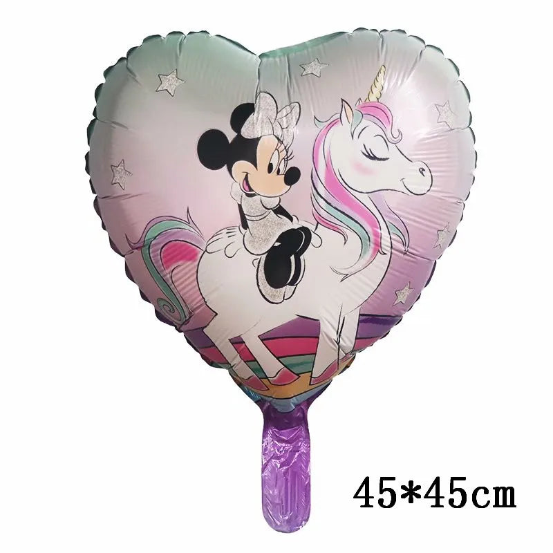 Globos gigantes de Mickey y Minnie Mouse, dibujos animados de Disney, globos de aluminio, baby shower, decoraciones para fiestas de cumpleaños, juguetes clásicos para niños, regalo de globo aerostático 