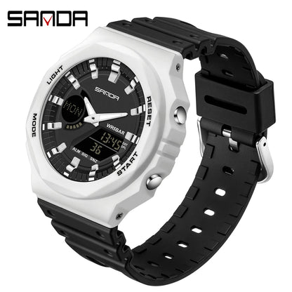 SANDA Outdoor Sports Watches Men Ms LED Digital Watches Military Waterproof Date Electronic Watch Boy Girl Relogio Masculino