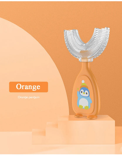 Children's 360 Degree Infant U-shaped Toothbrush Baby Health Teethers Soft Silicone Baby Brush Kids Teeth Oral Care Cleaning