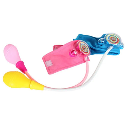 Uniforme de médico y enfermera de simulación para niños, abrigo cruzado, disfraz de Halloween, juego de juguetes para bebés, fiesta de cumpleaños elegante