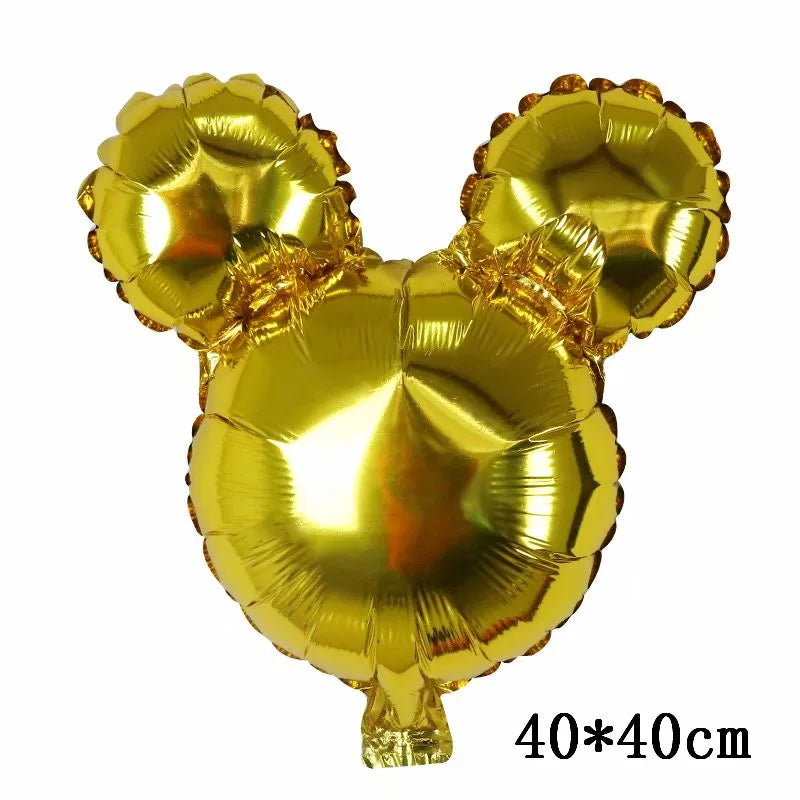 Globos gigantes de Mickey y Minnie Mouse, dibujos animados de Disney, globos de aluminio, baby shower, decoraciones para fiestas de cumpleaños, juguetes clásicos para niños, regalo de globo aerostático 