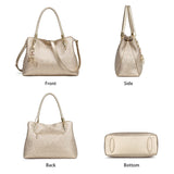 FOXER Brand Women Cowhide Women's Shoulder Bag Female Split Leather Handbag Fashion Lady Tote Large Capacity Top Handle Bag