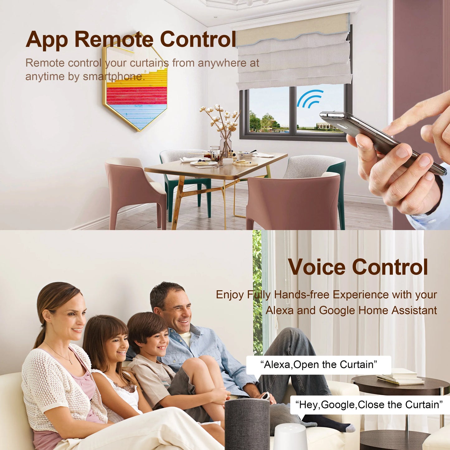 GIRIER Tuya Módulo de cortina inteligente Wifi Interruptor cego para motor elétrico de persiana de rolo 1/2 gang compatível com Alexa Google Home
