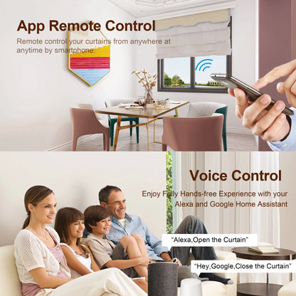 GIRIER Tuya Módulo de cortina inteligente Wifi Interruptor cego para motor elétrico de persiana de rolo 1/2 gang compatível com Alexa Google Home