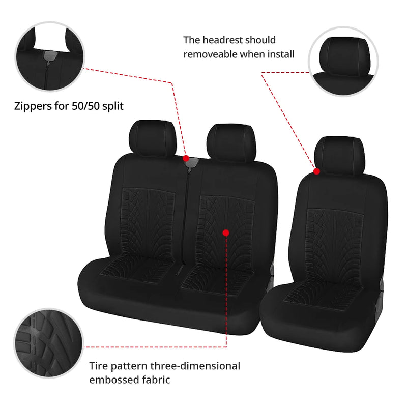 2+1Car Seat Covers Universal For Most Car Seat Protector Cover 1/2pcs Car seat covers  Auto Interior Accessories