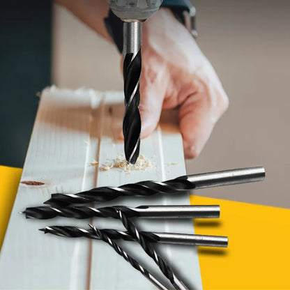 Juego de 8 brocas para madera de 3 mm a 10 mm para carpintería, brocas espirales de acero con alto contenido de carbono.