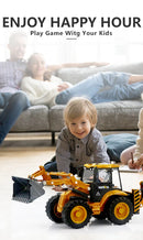 Huina 1/50 Miniatures of Metal Car Loader Truck Loader Excavator crawler Model Crawlers Toys for Boy Diecasts Toy Vehicles