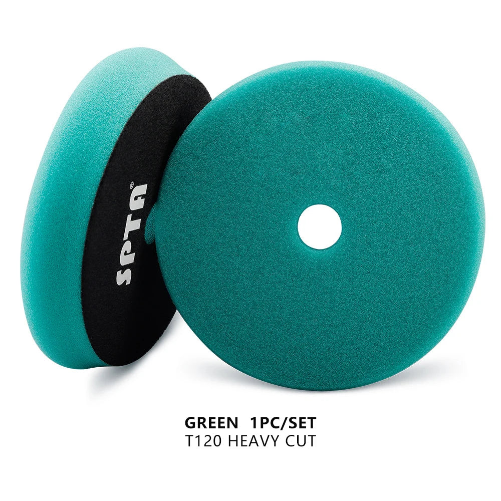 (Single Sale) SPTA 3"(80mm)/5"(125mm)/6"(150mm) Car Buffing Polishing Pads T Shape Sponge For DA/RO/GA Car Buffer Polisher