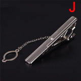 Clip de corbata de metal nuevo para hombre, broche de corbata de boda, broche de corbata de caballero, alfiler de corbata de cristal para accesorios de hombre, joyería.