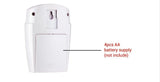 Wireless Remote Controlled Mini Alarm with IR Infrared Motion Sensor Detector & 105dB Loud Siren For Home Security Anti-Theft