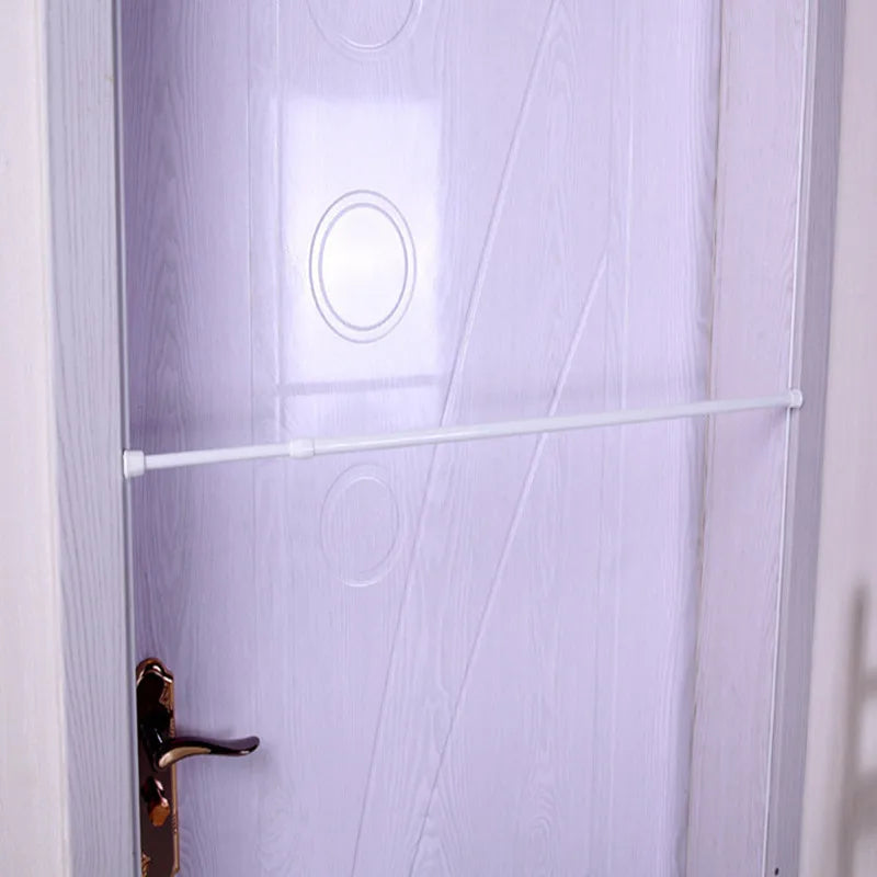 Barras de cortina de plástico extensibles para puerta, multifunción, fáciles de usar, ajustables, de 60 a 110 cm.
