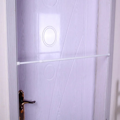 Barras de cortina de plástico extensibles para puerta, multifunción, fáciles de usar, ajustables, de 60 a 110 cm.