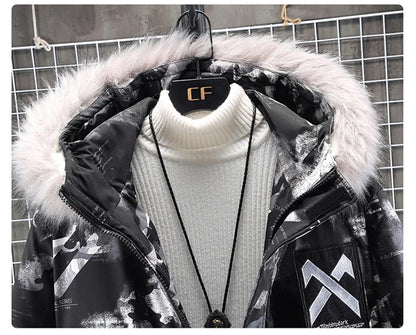 Men's Winter Parka 12XL 11XL 10XL Plus Size Jackets Men Fashion Thickened Camouflage Jacket Coat Male Outerwear Large Size Men