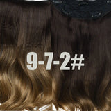 Extensões de cabelo ondulado com mola clip in 60 cm premium sintético resistente ao calor 190g