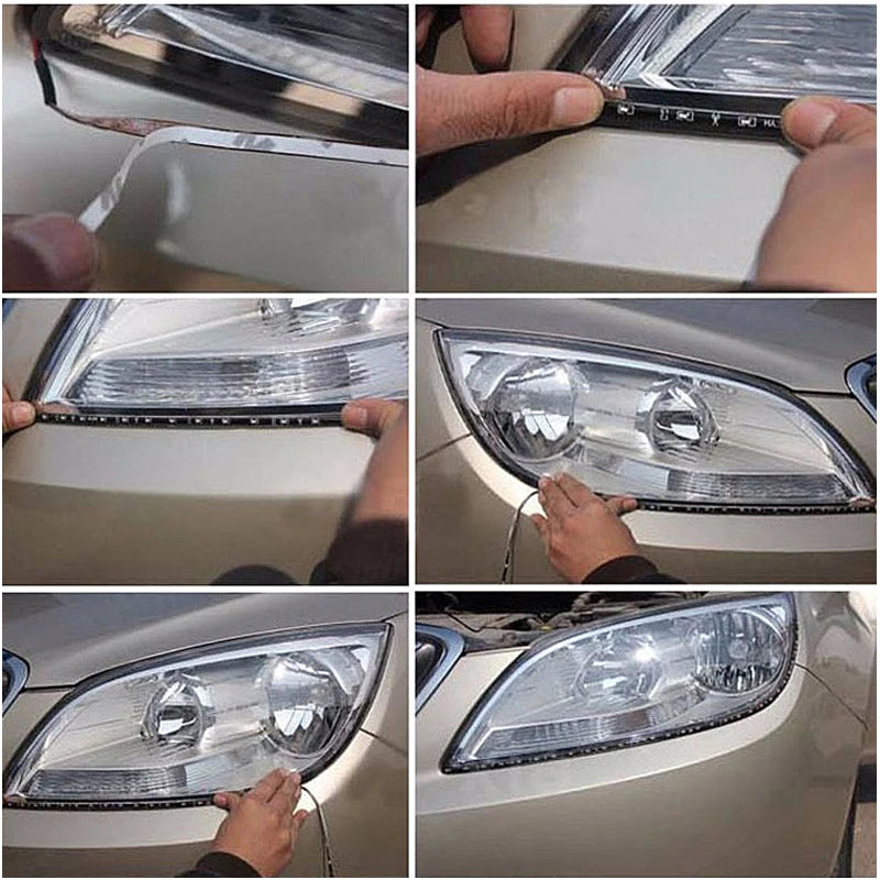 1/4/10 30CM LED Strip Lights Car Styling Decorative Ambient Light 15SMD Waterproof LED Flexible Atmosphere Light Red Yellow Bule