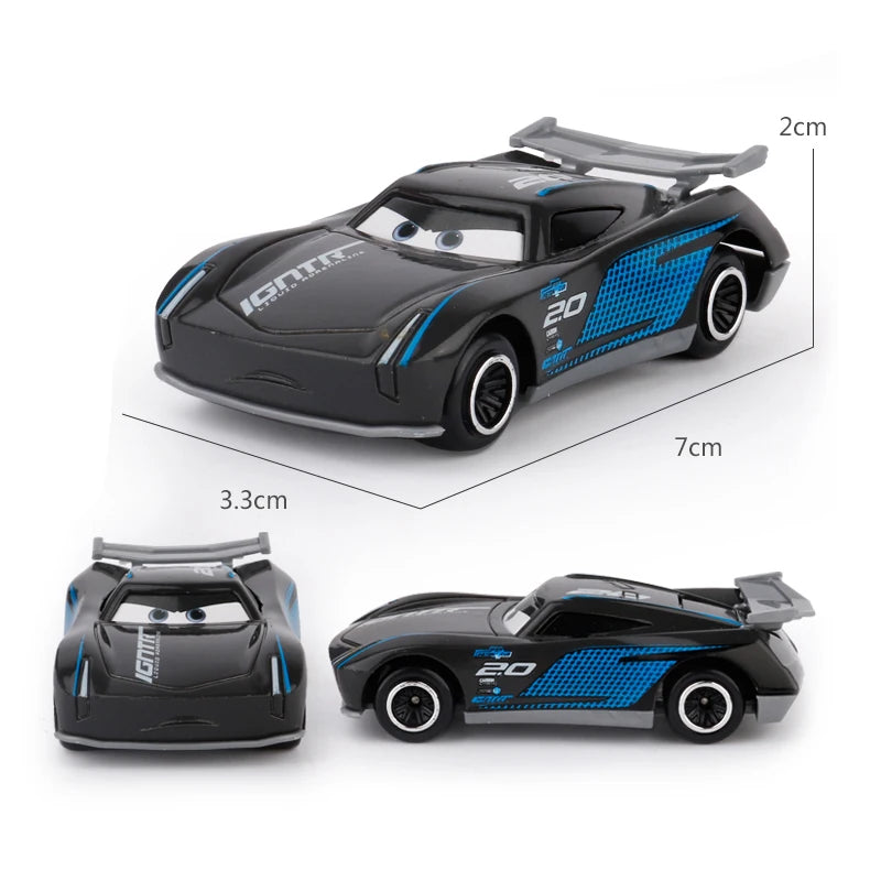7PCS/Set Disney Pixar Cars 3 Lightning McQueen Jackson Storm Mack Truck 1:55 Diecast Metal Car Model Toy Boy Christmas Gift
