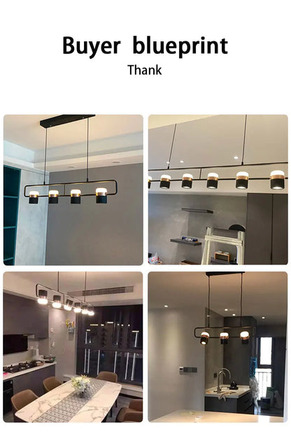 Nordic style designer lamp Dining table light art creative bar counter Kitchen bedroom bedside LED modern chandelier home decor