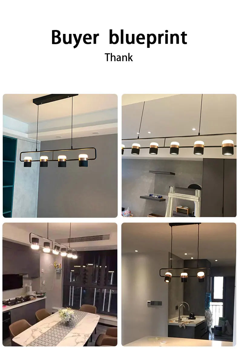 Nordic style designer lamp Dining table light art creative bar counter Kitchen bedroom bedside LED modern chandelier home decor